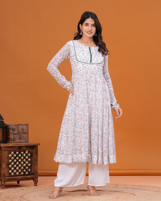 Naayab Georgette Anarkali Kurta