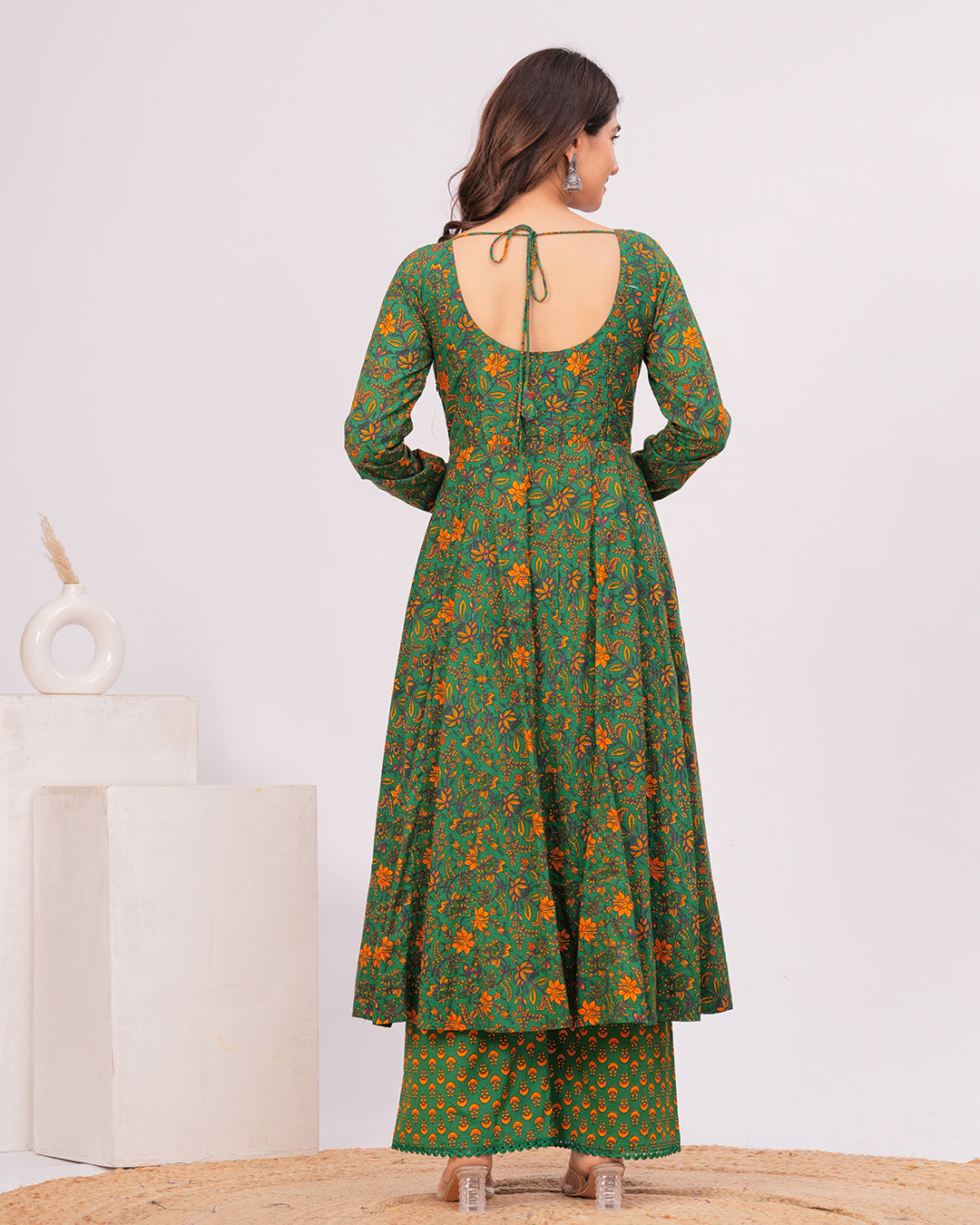 Aadhya Cotton Anarkali Kurta with Palazzo