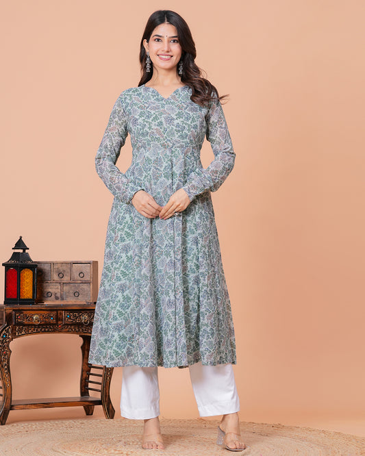Adrita Georgette Anarkali Kurta