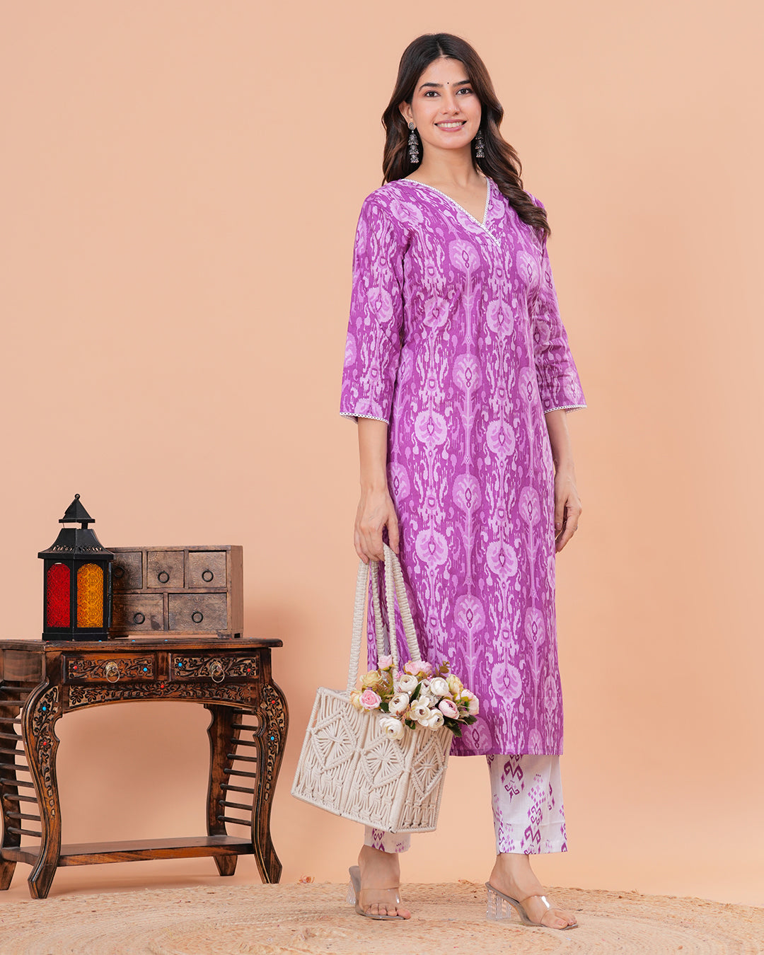 Noora Cotton Kurta with Straight Pant