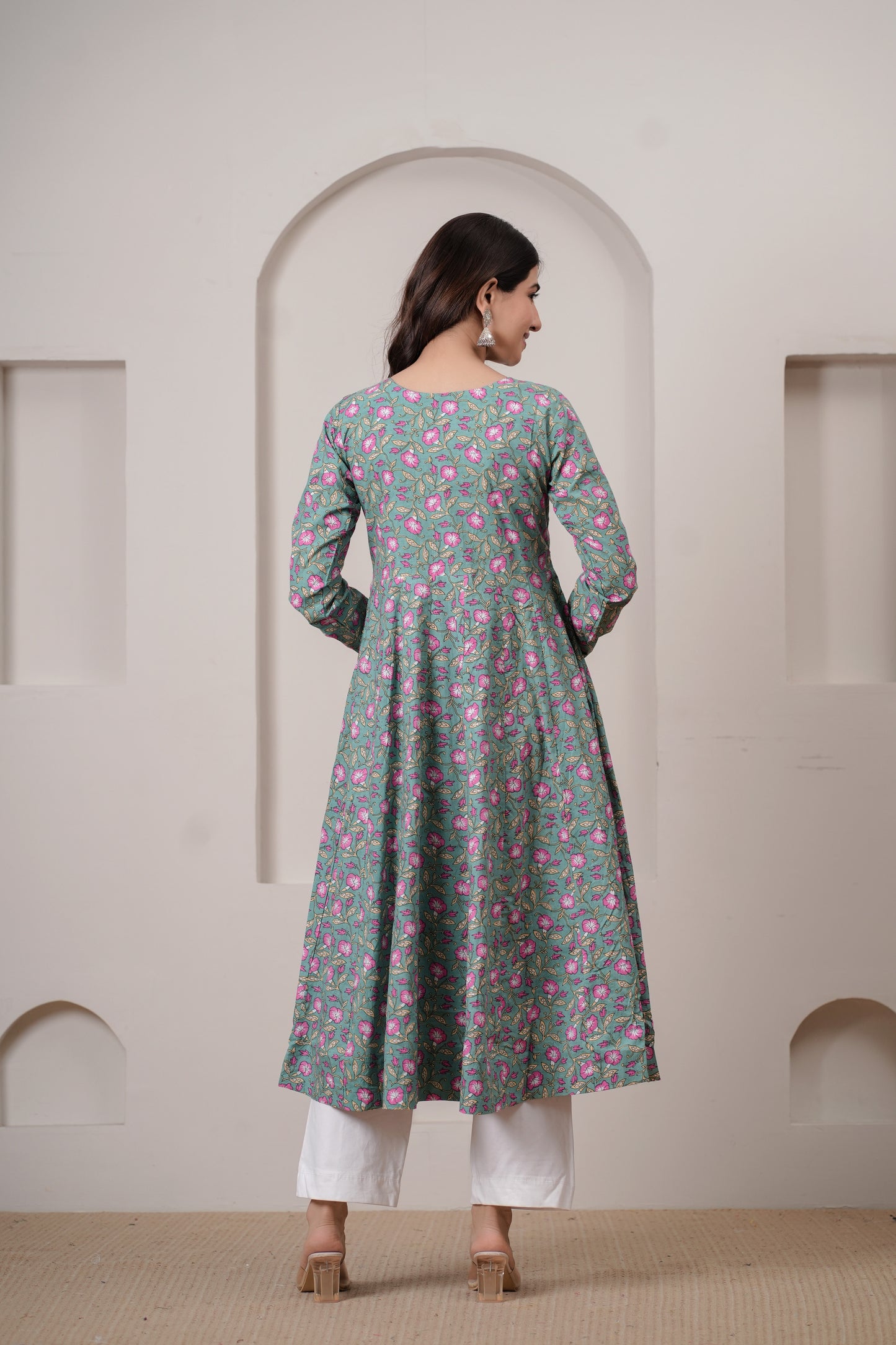 Artha Cotton Anarkali Kurta