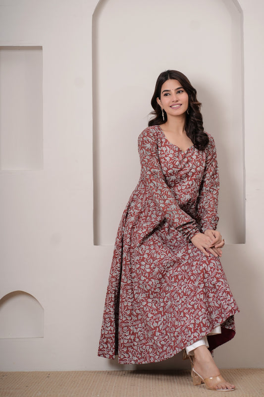 Tamaya Cotton Anarkali Kurta