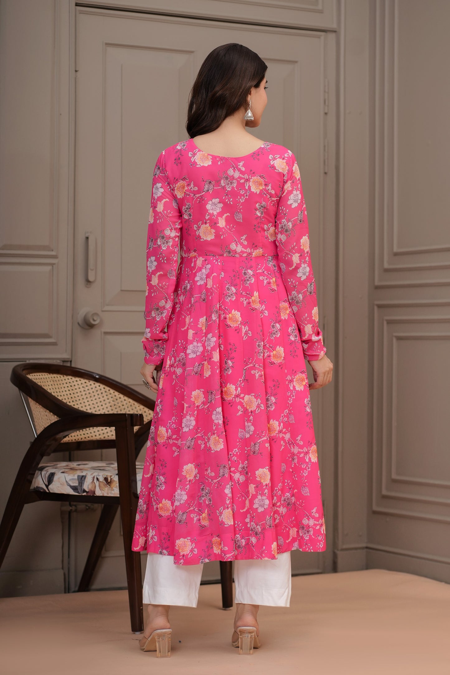 Adrija Georgette Anarkali Kurta