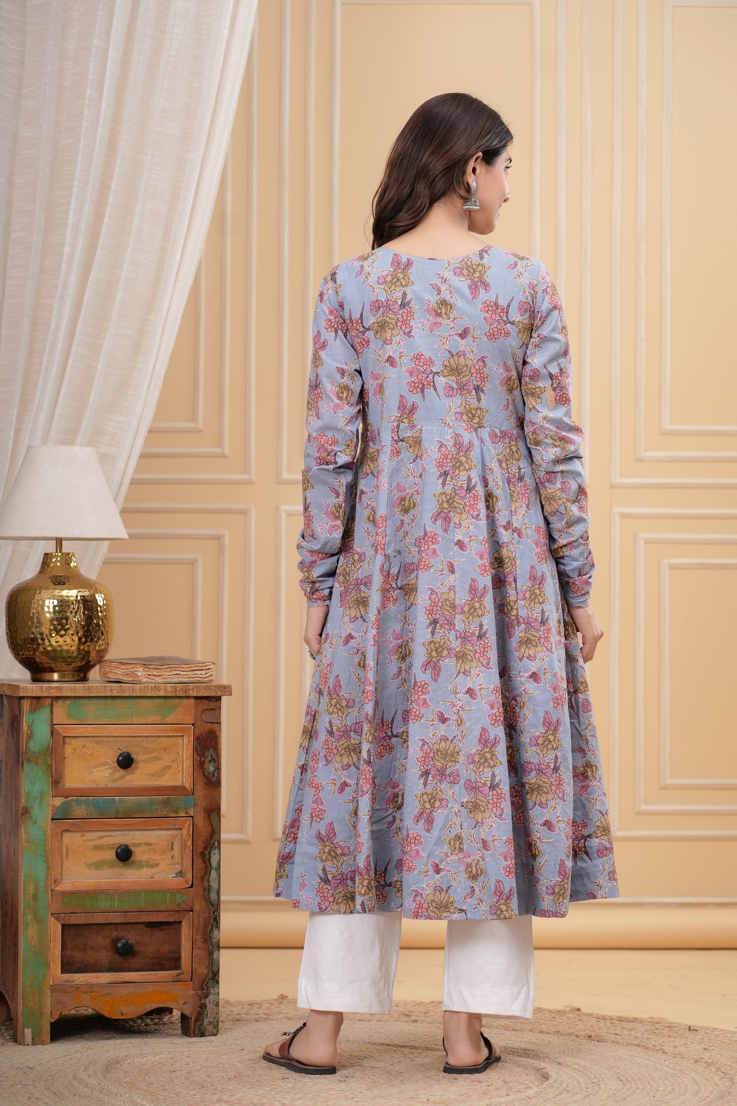 Nigaar Cotton Anarkali Kurta