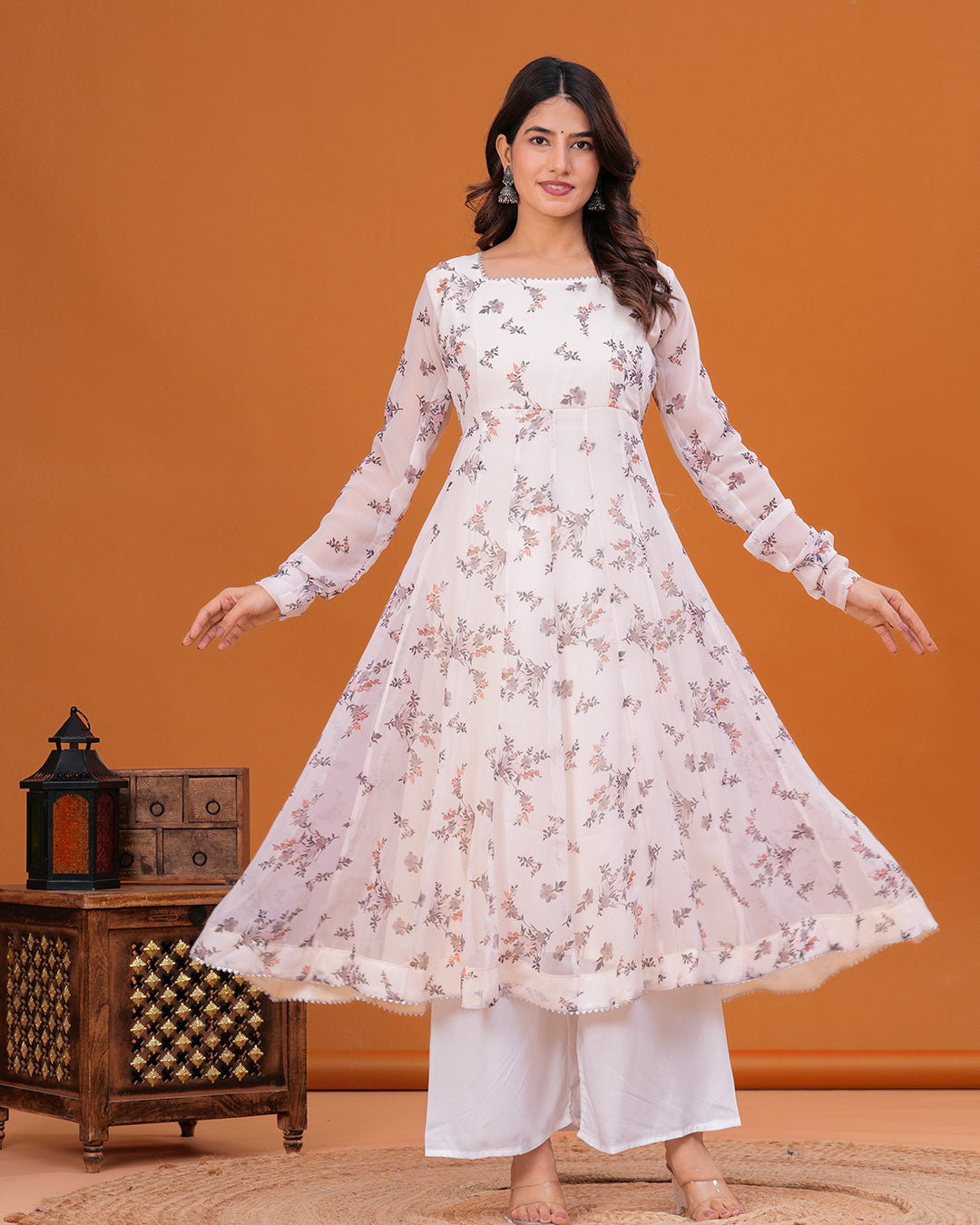 Tanisi Chiffon Anarkali Kurta