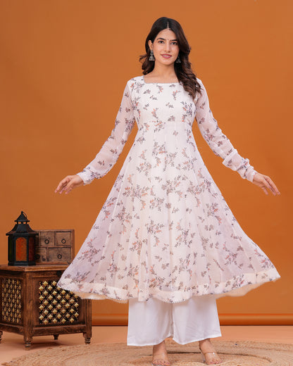 Tanisi Chiffon Anarkali Kurta