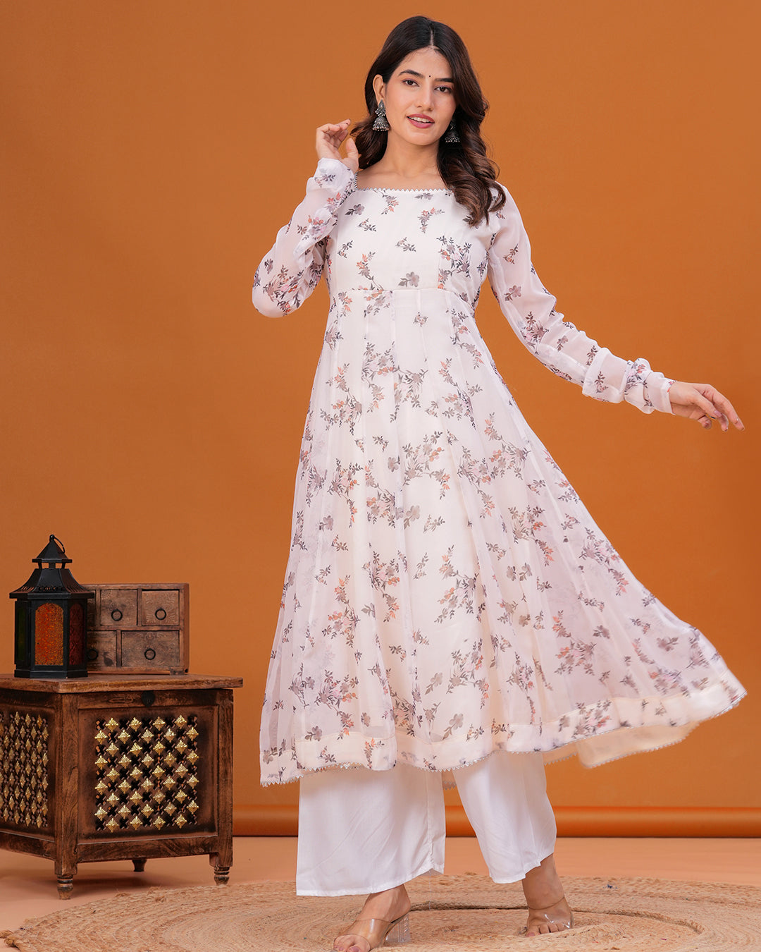 Tanisi Chiffon Anarkali Kurta