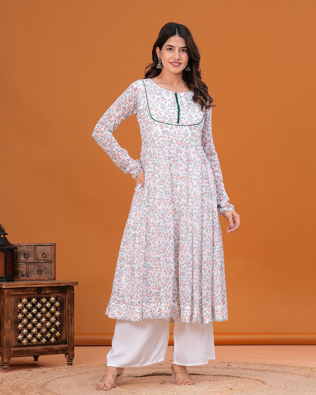 Naayab Georgette Anarkali Kurta