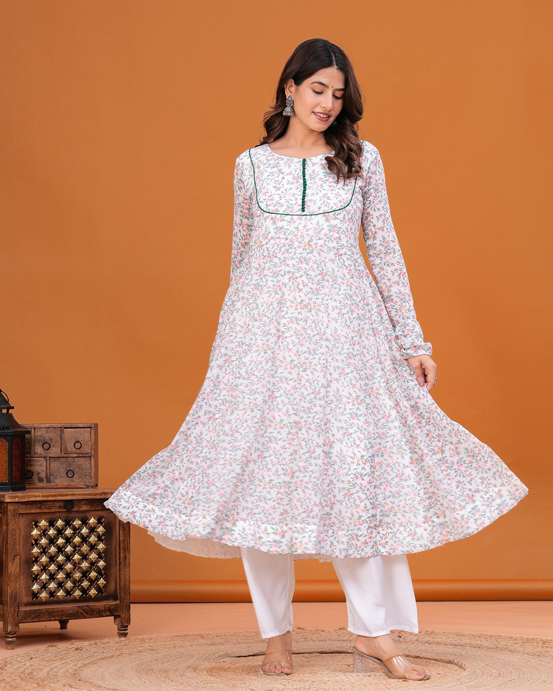Naayab Georgette Anarkali Kurta