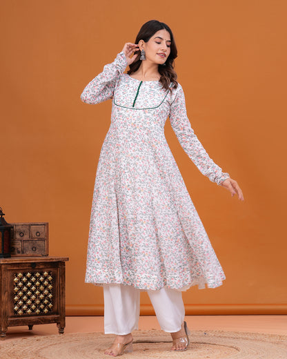 Naayab Georgette Anarkali Kurta