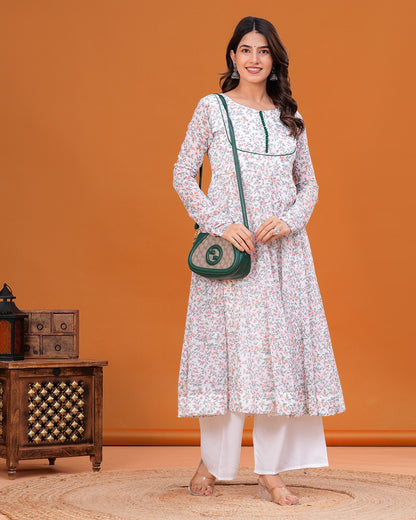 Naayab Georgette Anarkali Kurta