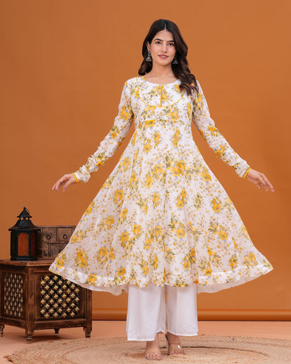 Jugni Chiffon Anarkali Kurta