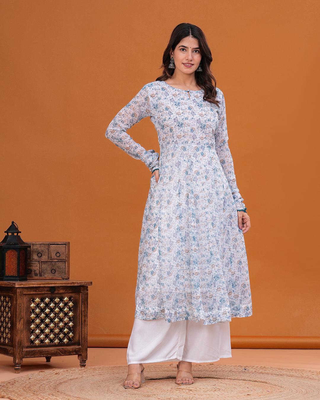 Jeeva Georgette Anarkali Kurta