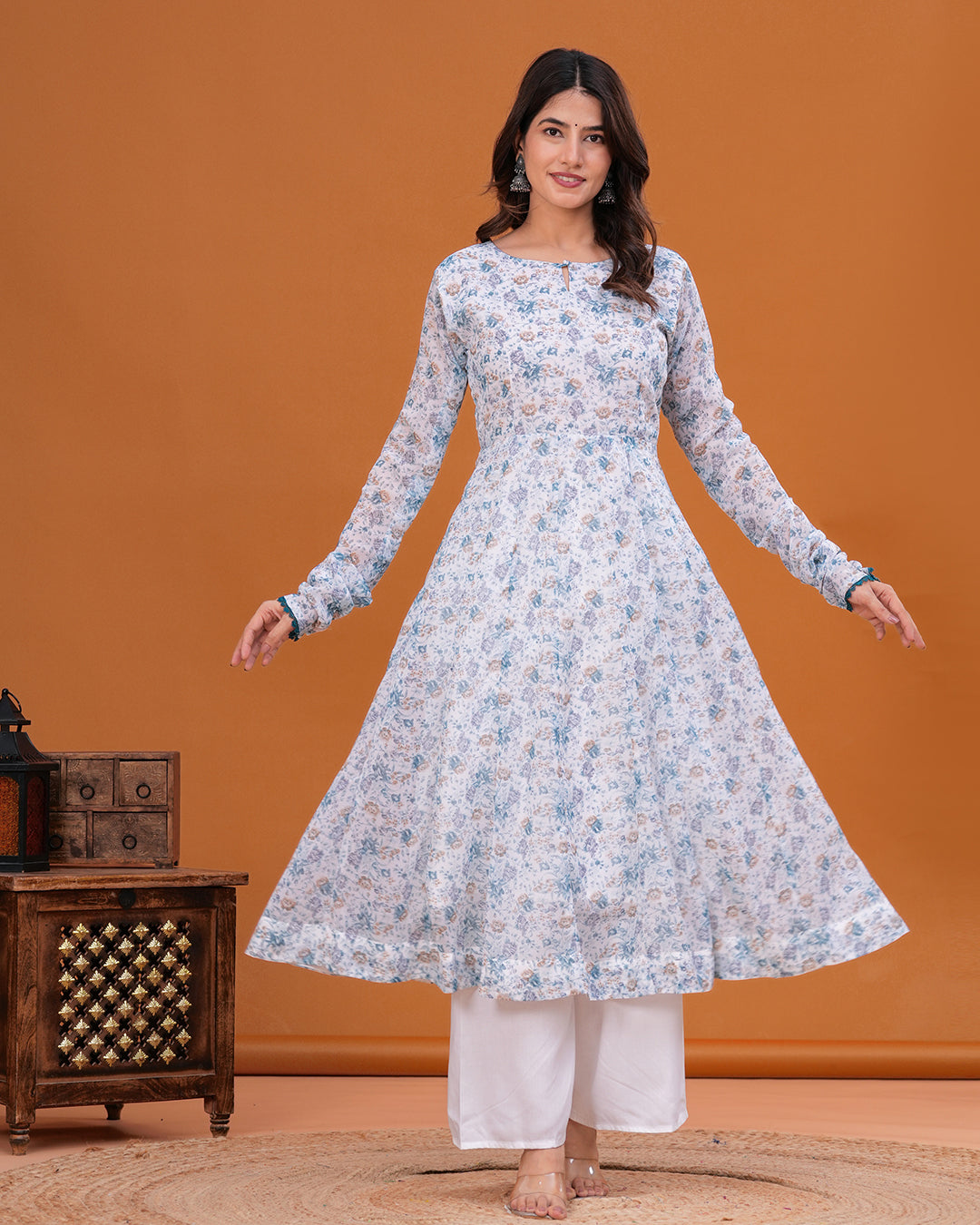 Jeeva Georgette Anarkali Kurta