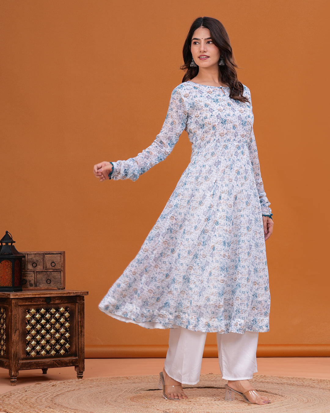 Jeeva Georgette Anarkali Kurta