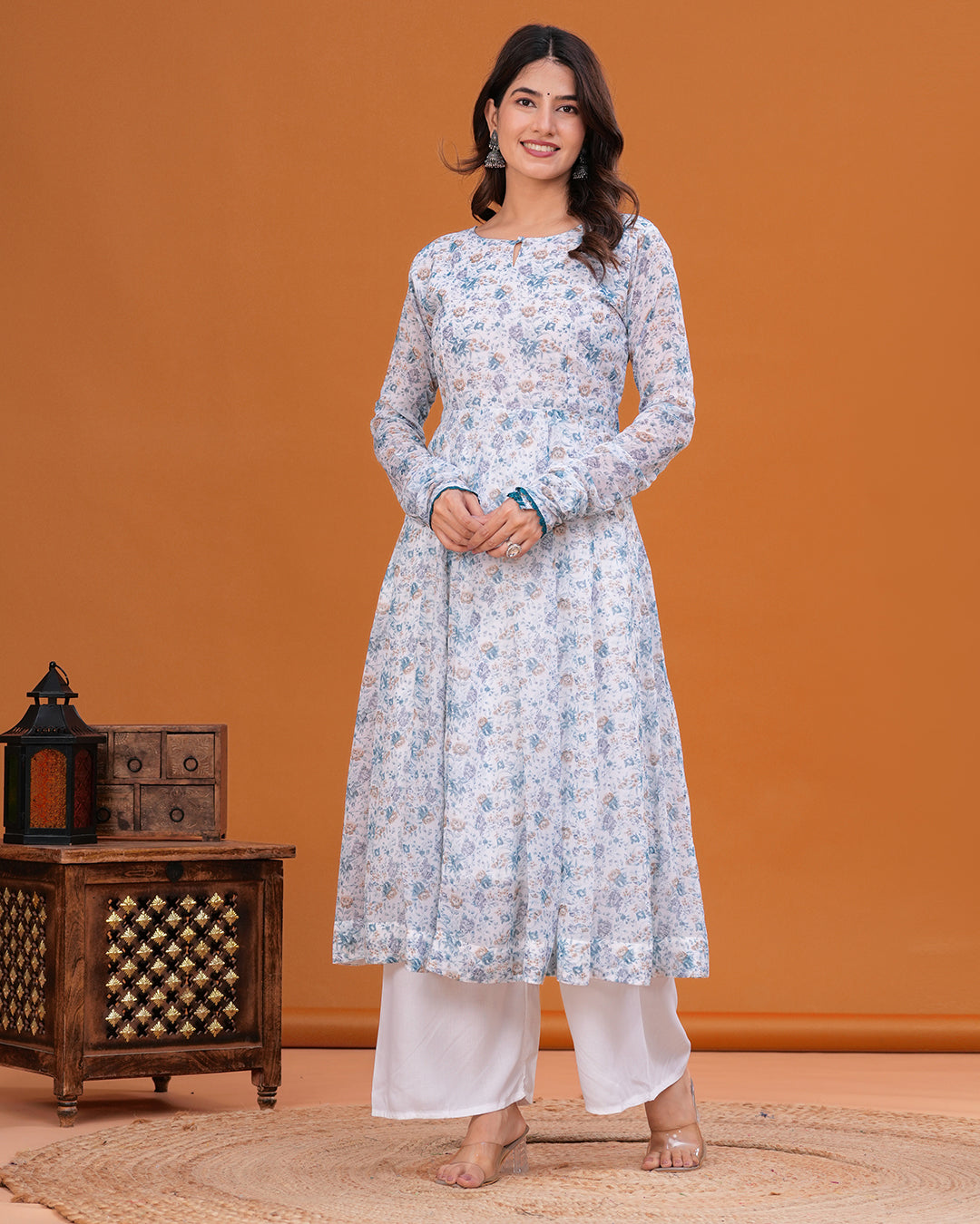 Jeeva Georgette Anarkali Kurta