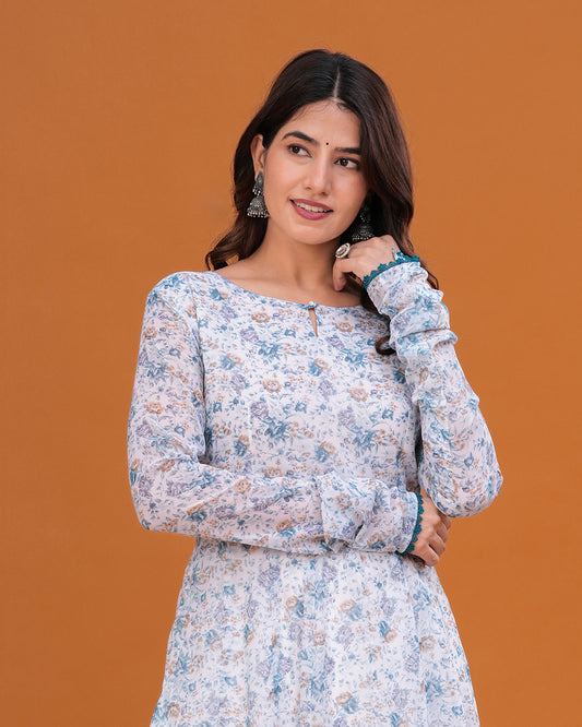 Jeeva Georgette Anarkali Kurta