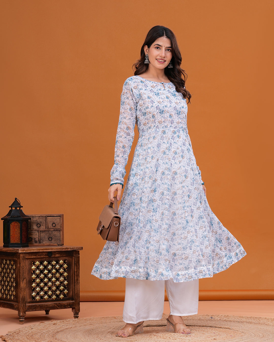 Jeeva Georgette Anarkali Kurta