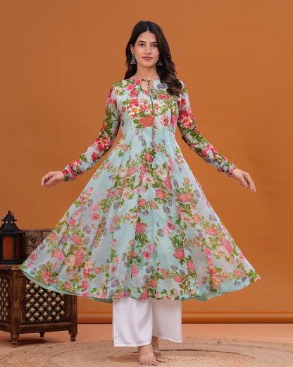 Edha Georgette Anarkali Kurta