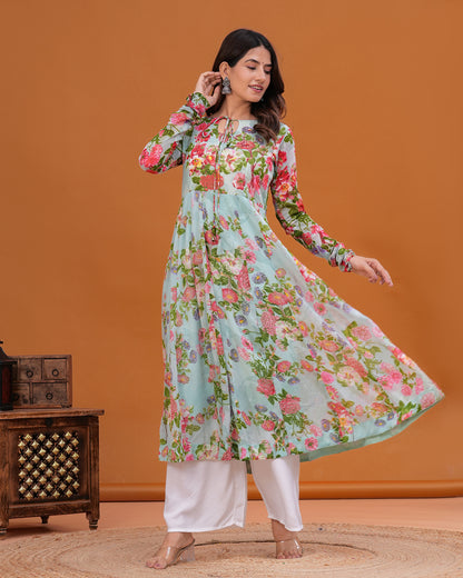 Edha Georgette Anarkali Kurta