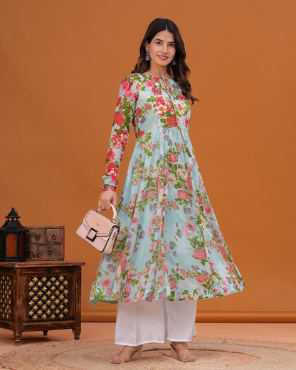 Edha Georgette Anarkali Kurta