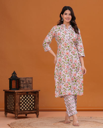 Raaha Cotton Kurta with Straight Pant