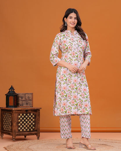Raaha Cotton Kurta with Straight Pant