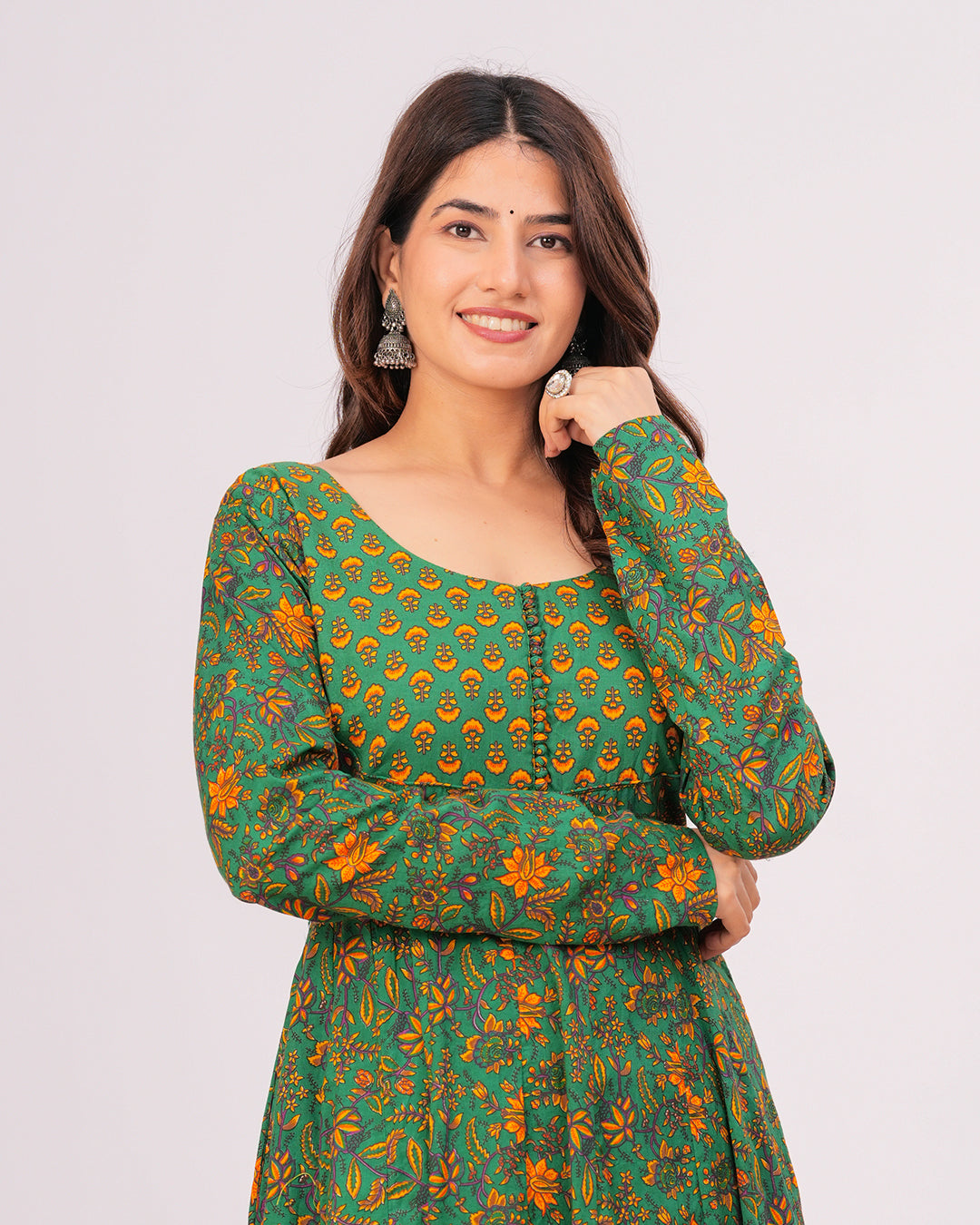 Aadhya Cotton Anarkali Kurta with Palazzo