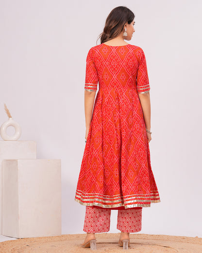 Sajda Cotton Angrakha Kurta with Pant