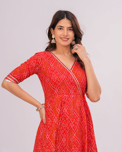 Sajda Cotton Angrakha Kurta with Pant