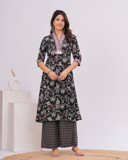 Ambar Cotton Kurta Set with Dupatta