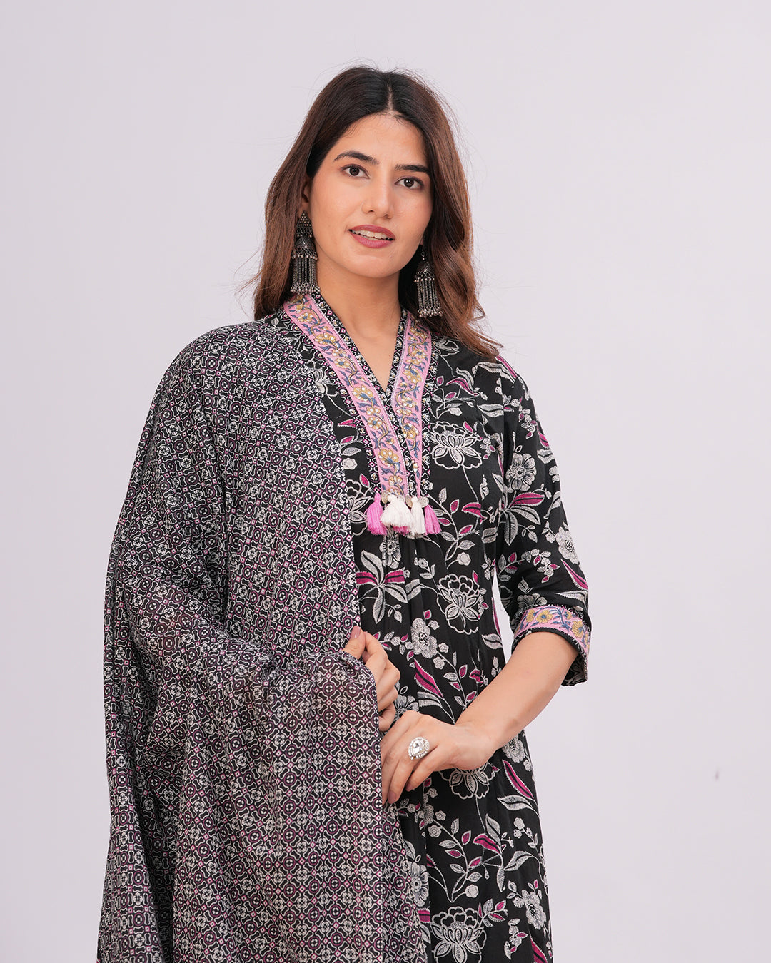 Ambar Cotton Kurta Set with Dupatta