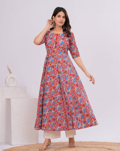 Amodhini Cotton Anarkali Kurta