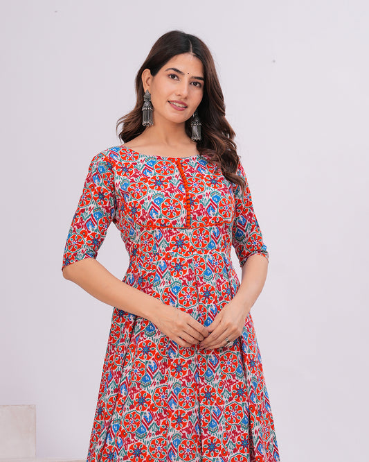 Amodhini Cotton Anarkali Kurta