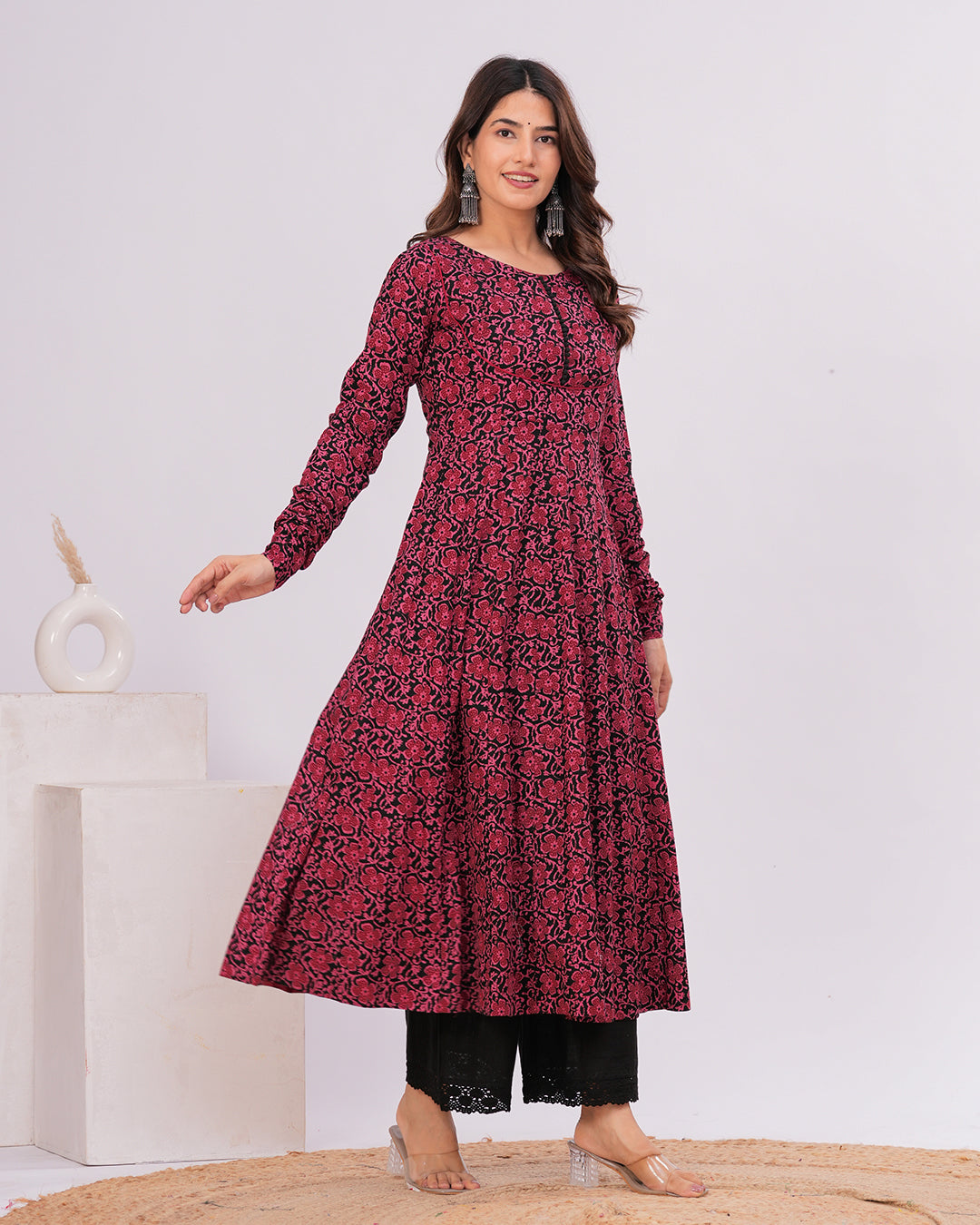 Naaz Cotton Anarkali Kurta