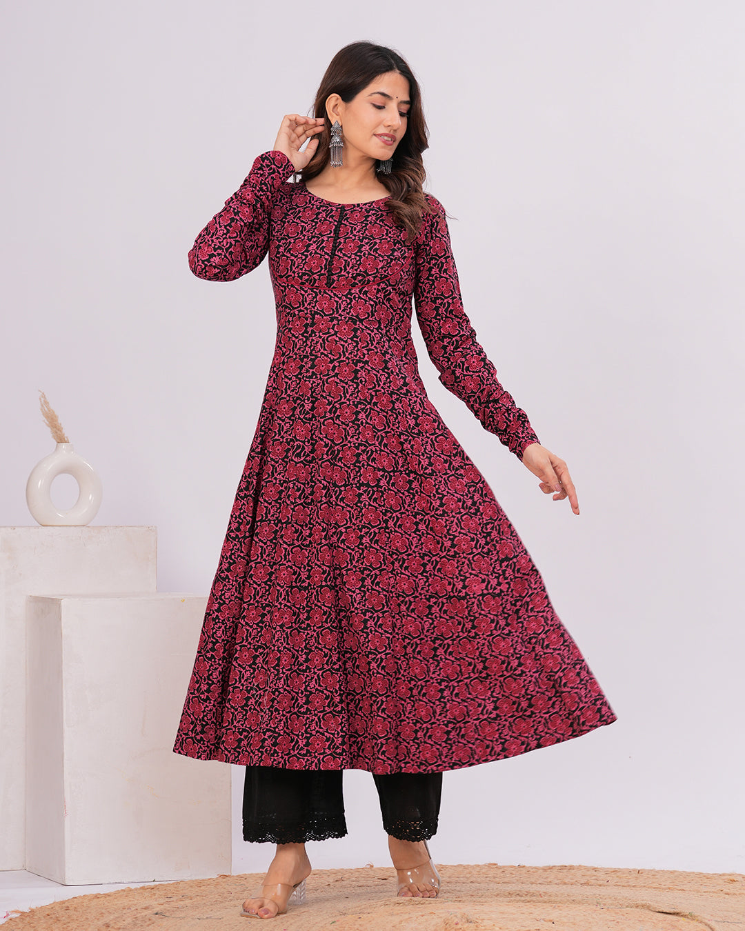 Naaz Cotton Anarkali Kurta