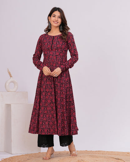 Naaz Cotton Anarkali Kurta