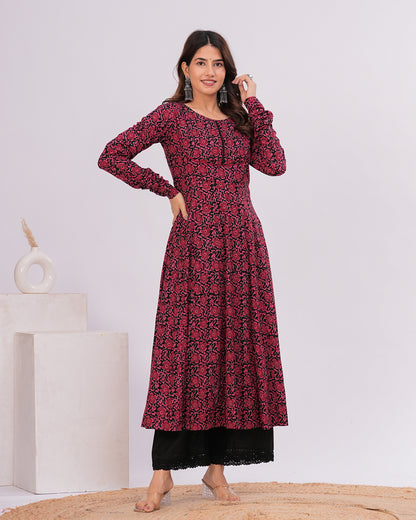 Naaz Cotton Anarkali Kurta