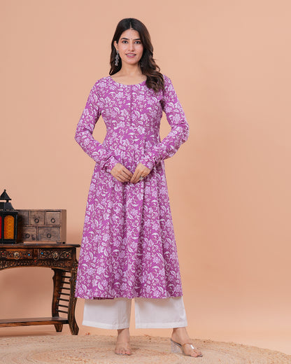 Noori Cotton Anarkali Kurta