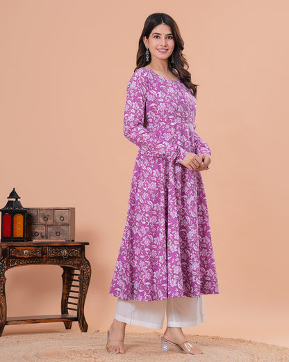 Noori Cotton Anarkali Kurta