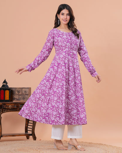 Noori Cotton Anarkali Kurta