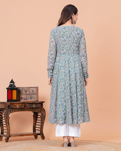 Adrita Georgette Anarkali Kurta