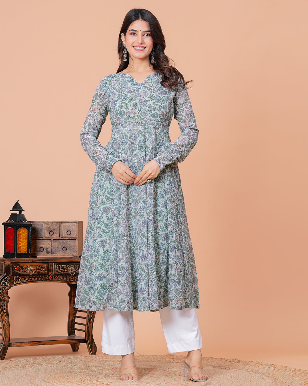 Adrita Georgette Anarkali Kurta