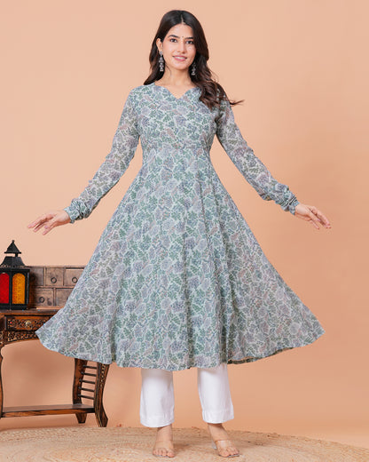 Adrita Georgette Anarkali Kurta
