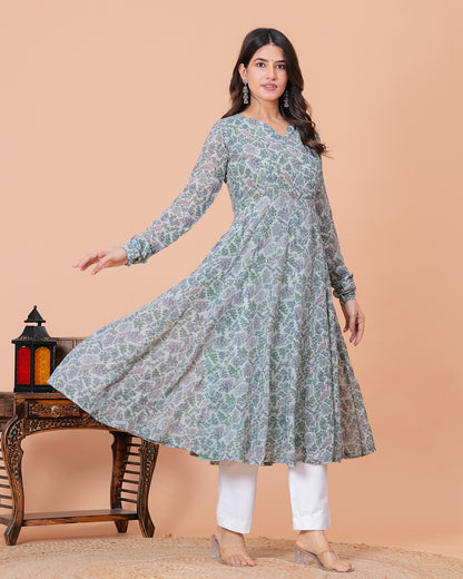 Adrita Georgette Anarkali Kurta