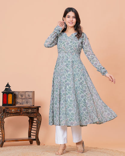 Adrita Georgette Anarkali Kurta