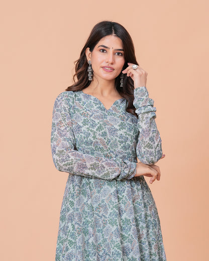 Adrita Georgette Anarkali Kurta