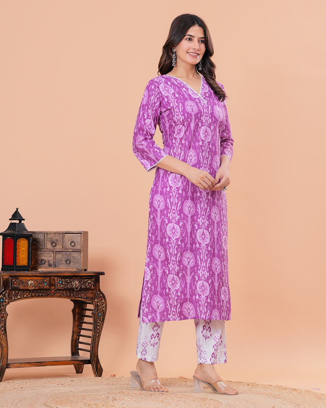 Noora Cotton Kurta with Straight Pant