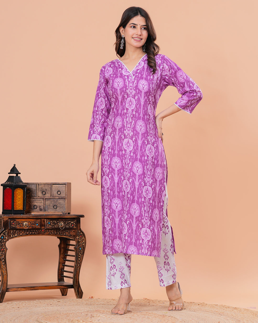 Noora Cotton Kurta with Straight Pant
