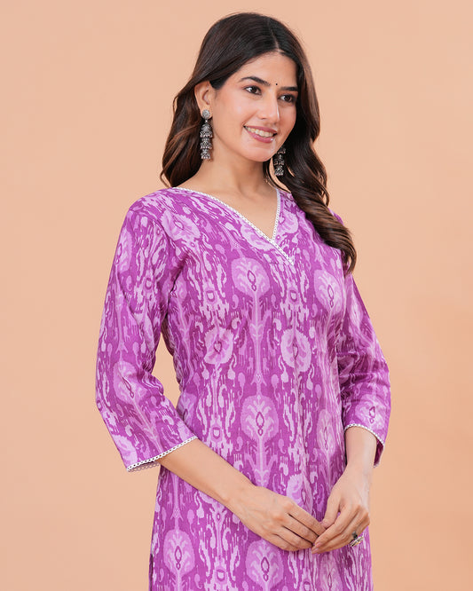 Noora Cotton Kurta with Straight Pant